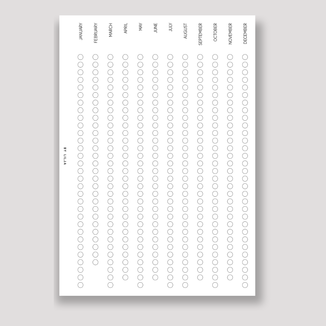 MONTHLY TRACKER