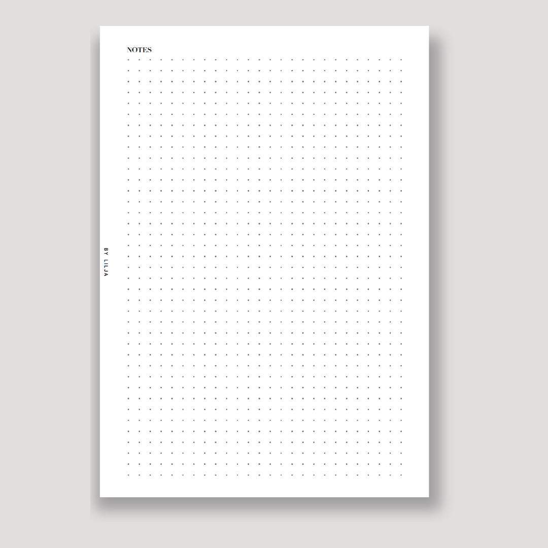 NOTE INSERTS