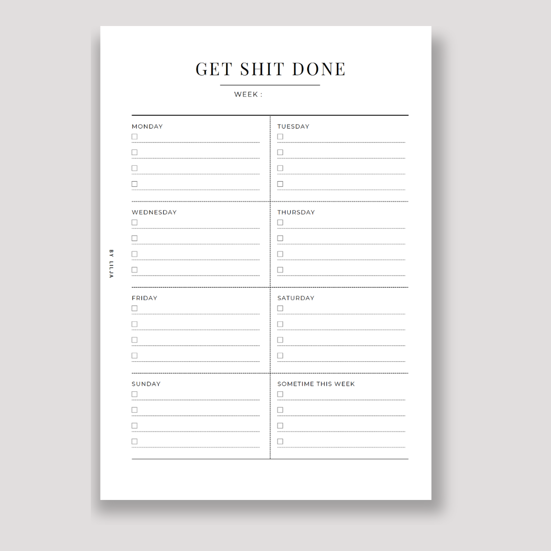 GET SHIT DONE