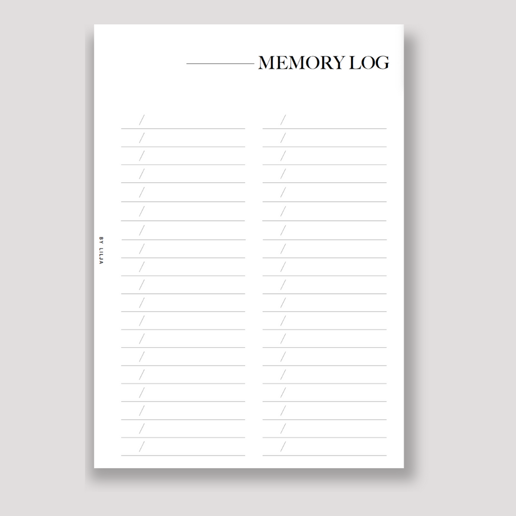 MEMORY LOG