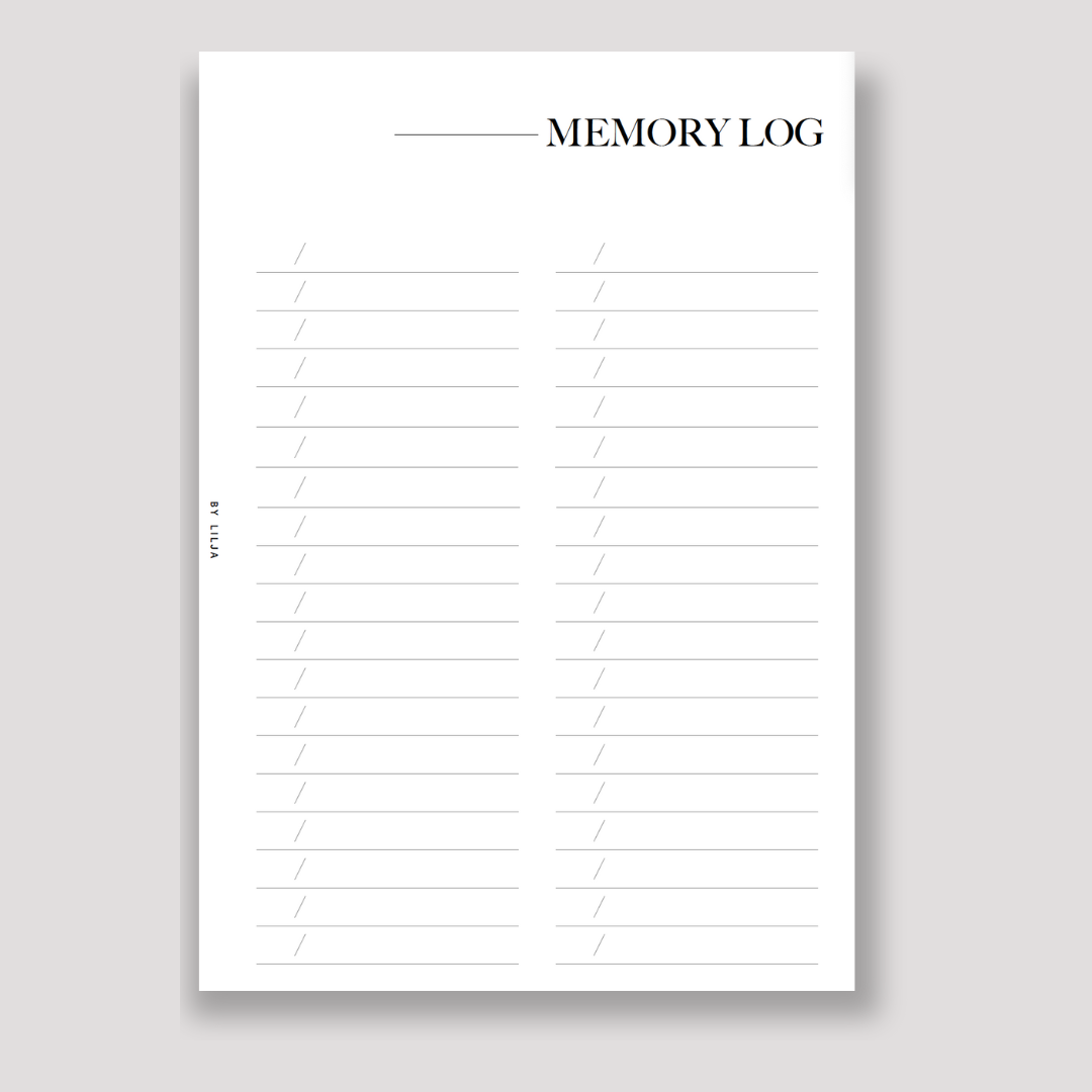 MEMORY LOG