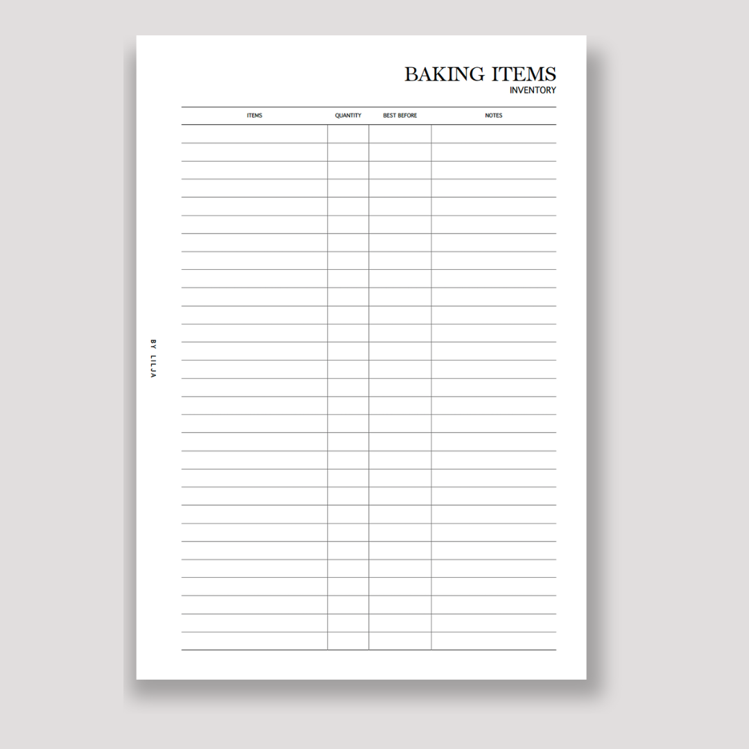 Kitchen Inventory bundle