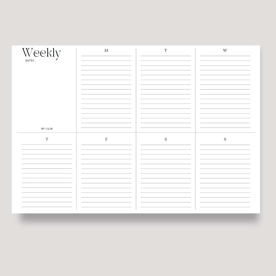 WEEKLY DESKPAD