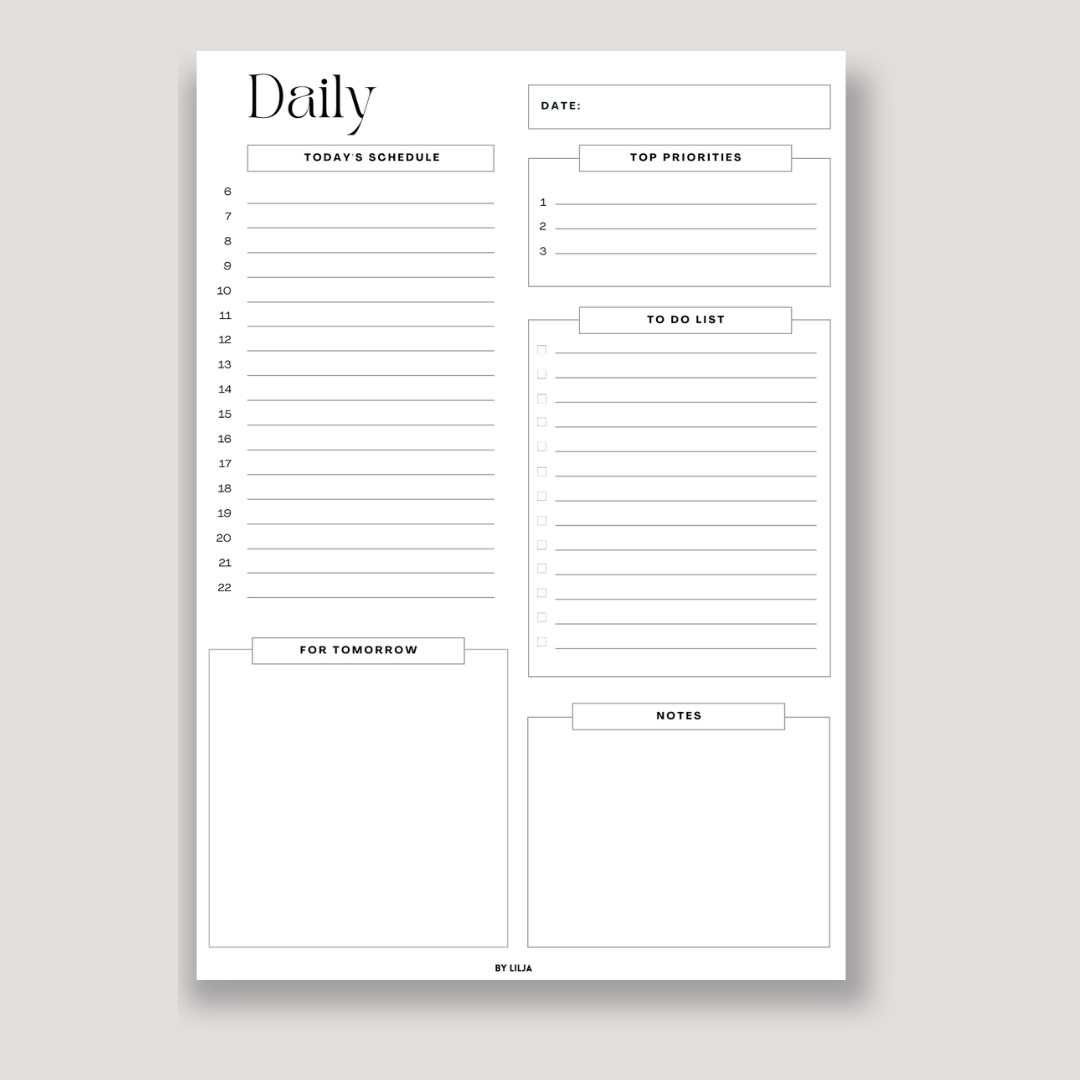 DAILY NOTEPAD