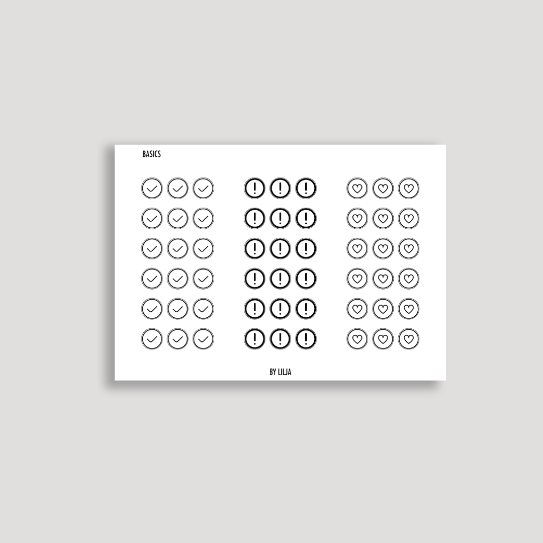 Transparent Sticker Sheets