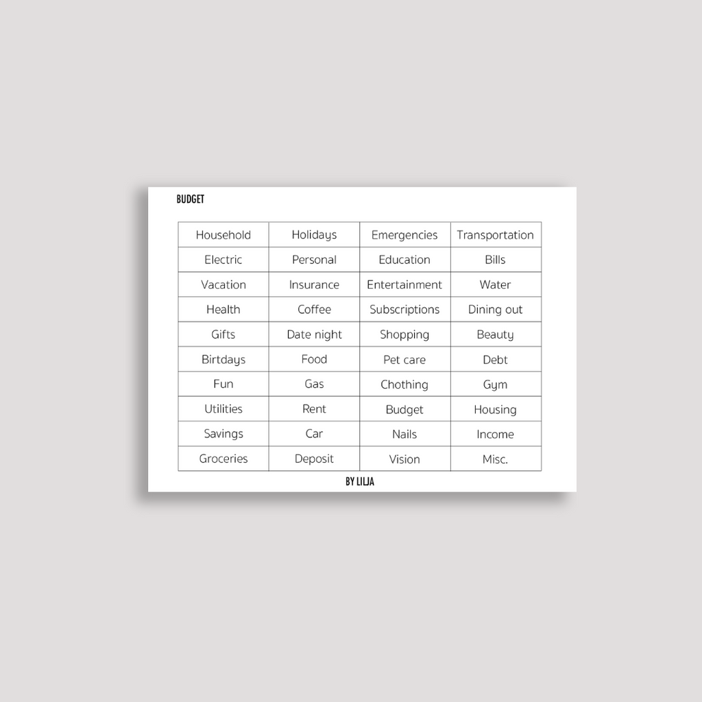 Transparent Sticker Sheets