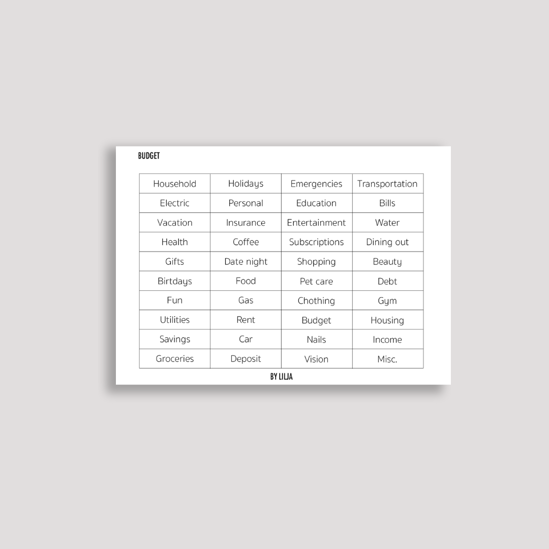 Transparent Sticker Sheets