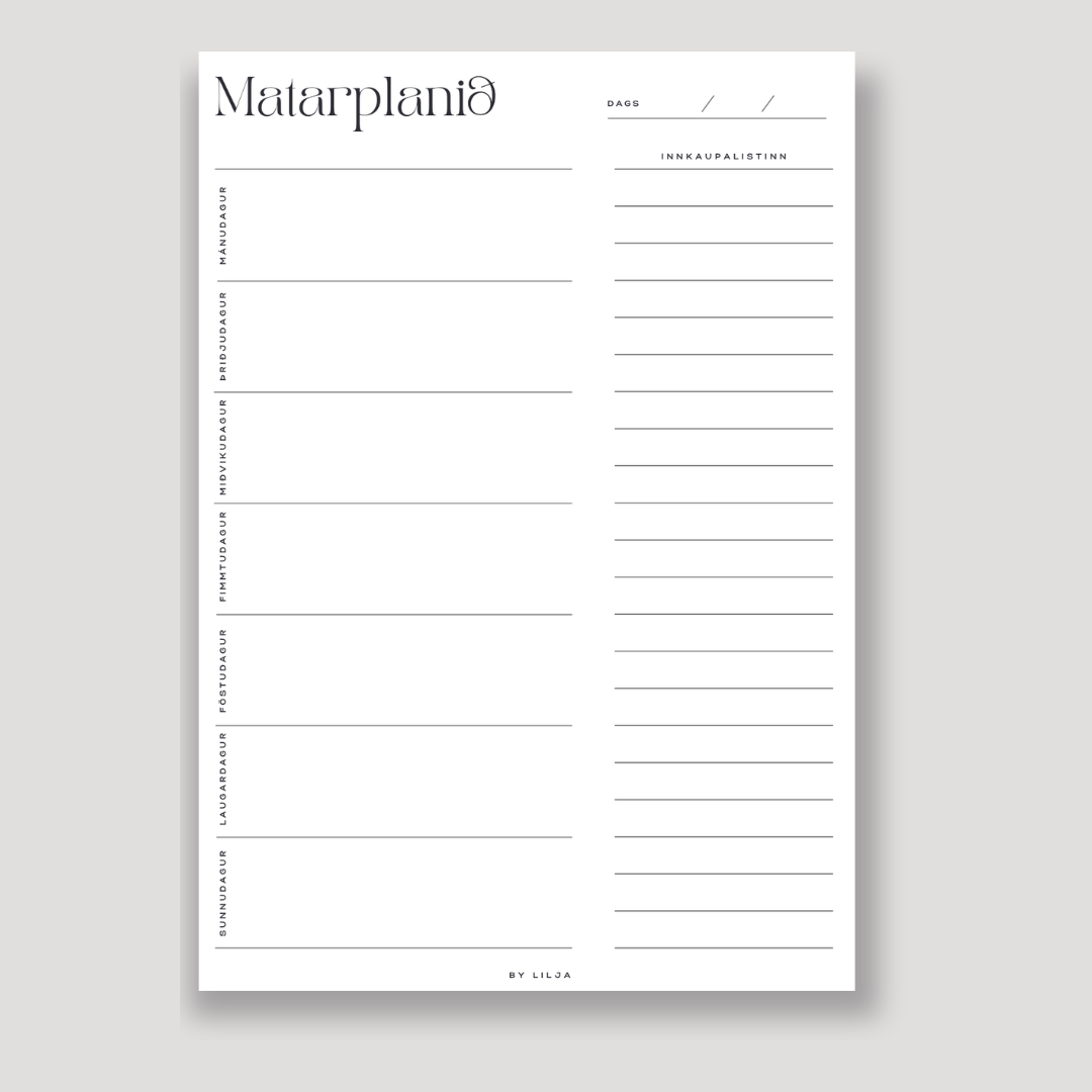 MATARPLANIÐ