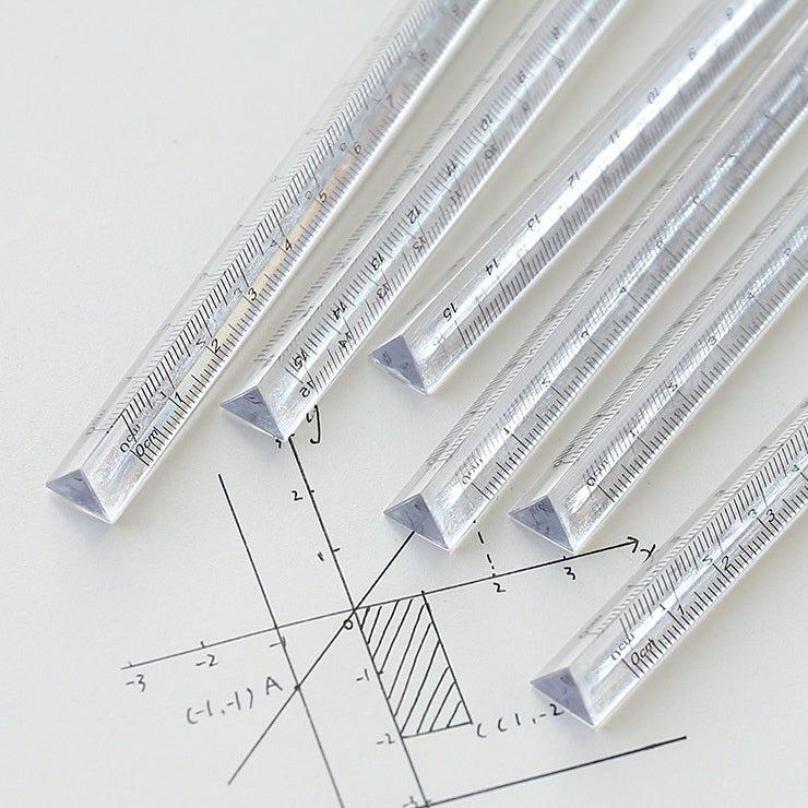 Transparent cube ruler | 15cm
