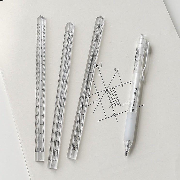Transparent cube ruler | 15cm