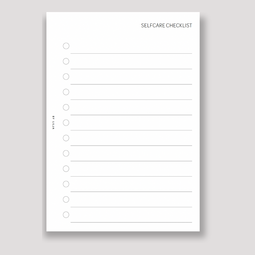 SELFCARE CHECKLIST